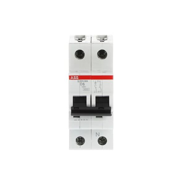 S201-D6NA Miniature Circuit Breaker - 1+NP - D - 6 A image 6
