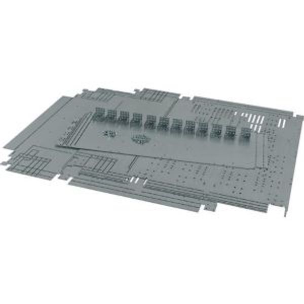 Universal mounting plate, stacked, side-by-side, depth 800 mm image 2