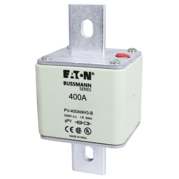 FUSE 400A 1000V DC PV SIZE 3 BOLTED TAG image 18