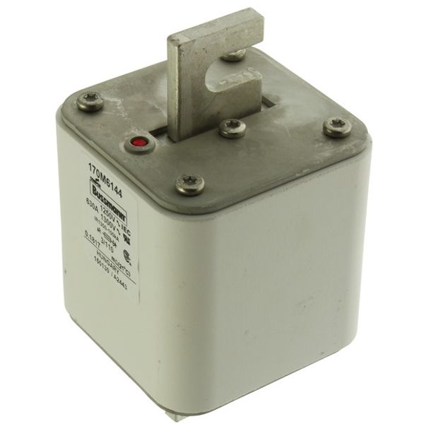 Fuse-link, high speed, 700 A, AC 1250 V, size 3, 76 x 90 x 139 mm, aR, DIN, IEC, single indicator image 2