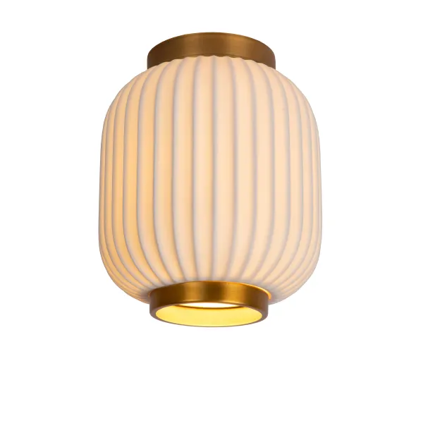 Lucide GOSSE - Flush ceiling light - Ø 19,5 cm - 1xE27 - White image 1