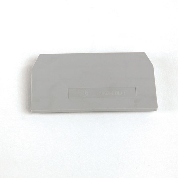 Terminal Block, End Barrier, Gray, for 1492-L10 image 1