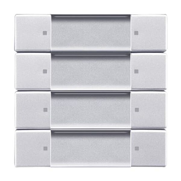 6737-83 CoverPlates (partly incl. Insert) Remote control Aluminium silver image 3
