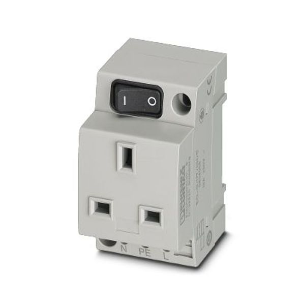 Socket outlet for distribution board Phoenix Contact EO-G/UT/SH/S 250V 13A AC image 2