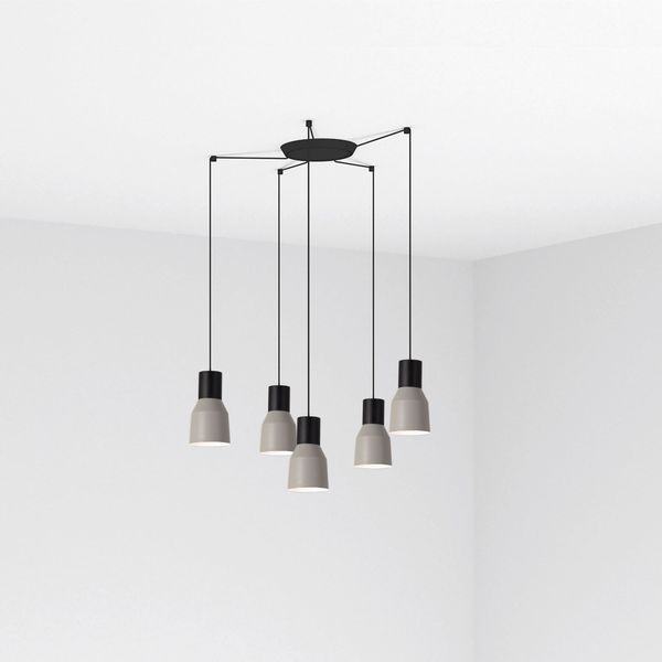 KOMBO GREY PENDANT LAMP ø120 1X E27 5L image 1