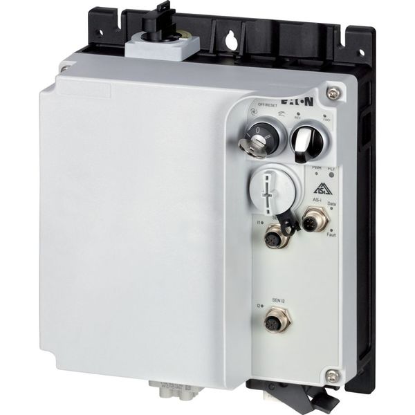 Reversing starter, 6.6 A, Sensor input 2, 400/480 V AC, AS-Interface®, S-7.4 for 31 modules, HAN Q4/2, with manual override switch image 18