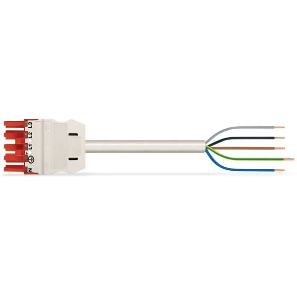 pre-assembled connecting cable Eca Socket/open-ended red image 4