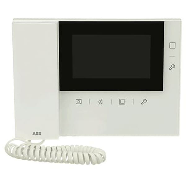 ABB Welcome video indoorstation basic 4,3 inch handset with T-loop image 1