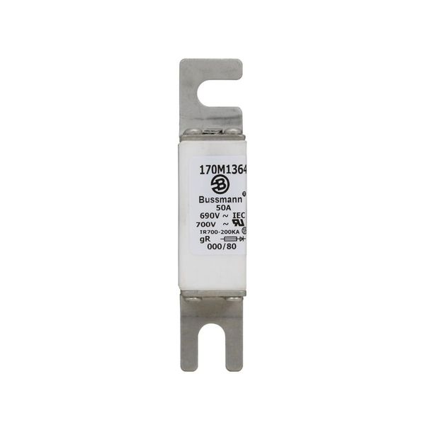 Fuse-link, high speed, 50 A, AC 690 V, DIN 000, 21 x 40 x 100 mm, gR, DIN, IEC, single indicator image 11