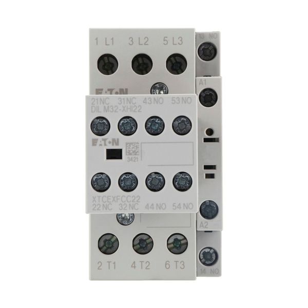 Contactor, 380 V 400 V 7.5 kW, 3 N/O, 2 NC, RDC 24: 24 - 27 V DC, DC operation, Screw terminals image 7