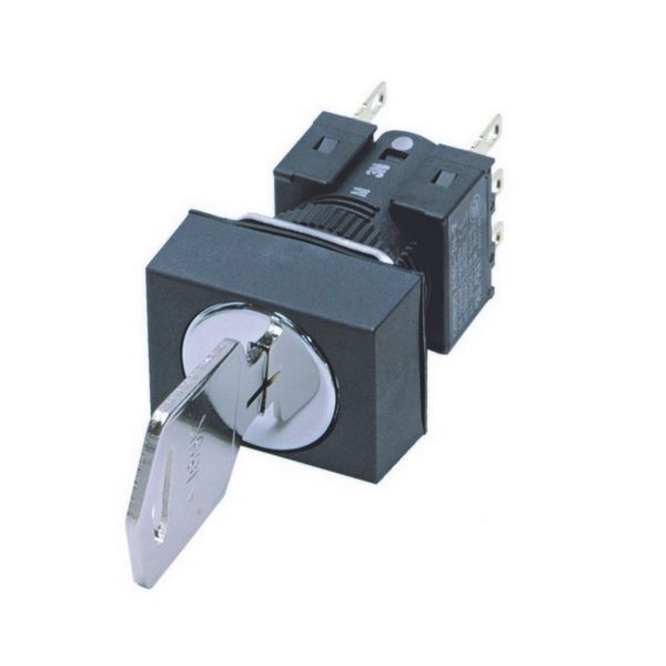 Selector switch, rectangular, key-type, 3 notches, maintained, IP65, k image 1