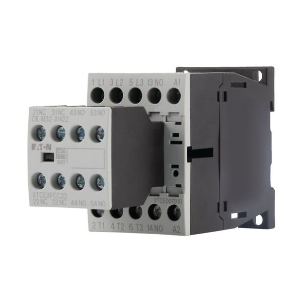 Contactor, 380 V 400 V 3 kW, 3 N/O, 2 NC, 24 V DC, DC operation, Screw terminals image 8