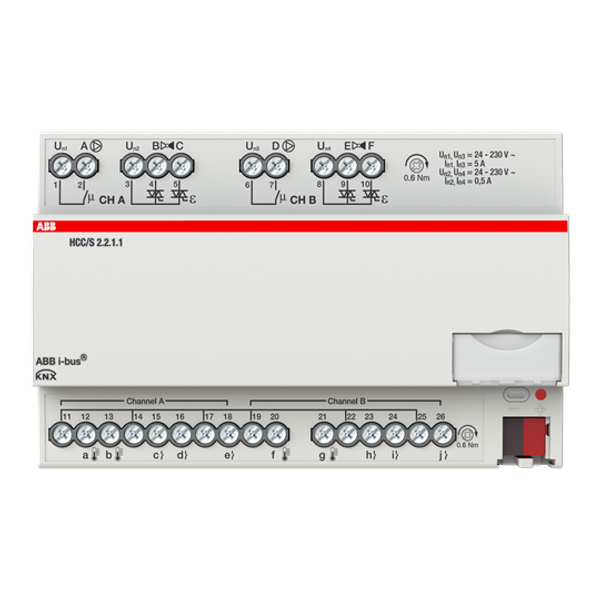 HCC/S2.2.1.1 Heating/Cooling Circuit Controller, 2-fold, 3-point, MDRC image 5