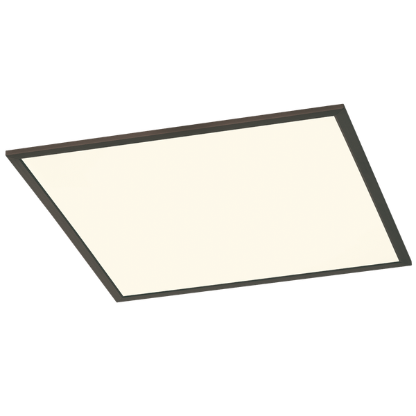 Phoenix LED ceiling lamp 62x62 cm matt black image 1