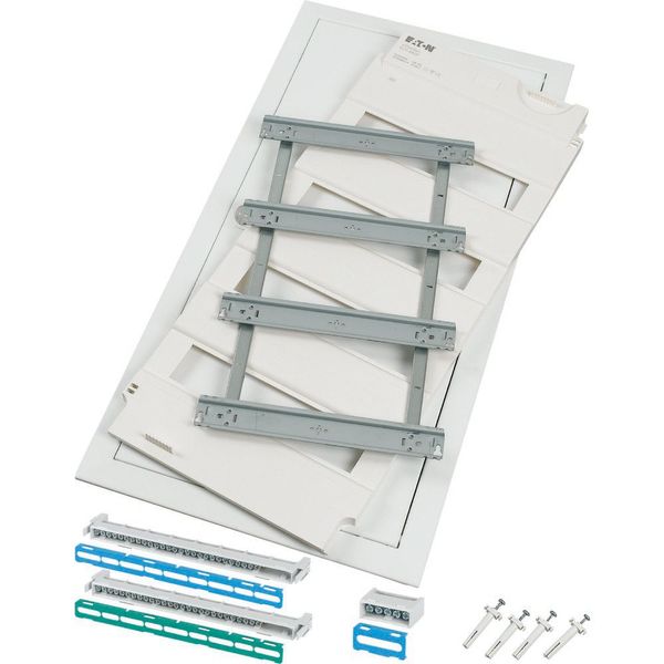 Flush-mounting expansion kit with screw terminal, 4-rows, form of delivery for projects image 1