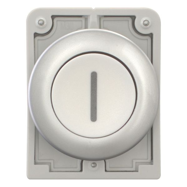 Pushbutton, RMQ-Titan, Flat, maintained, White, inscribed, Metal bezel image 9