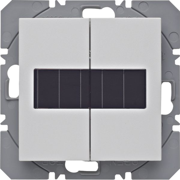 KNX radio wall-transm. 2gang flat solar quickl.,S.1/B.3/B.7,p.white ma image 1