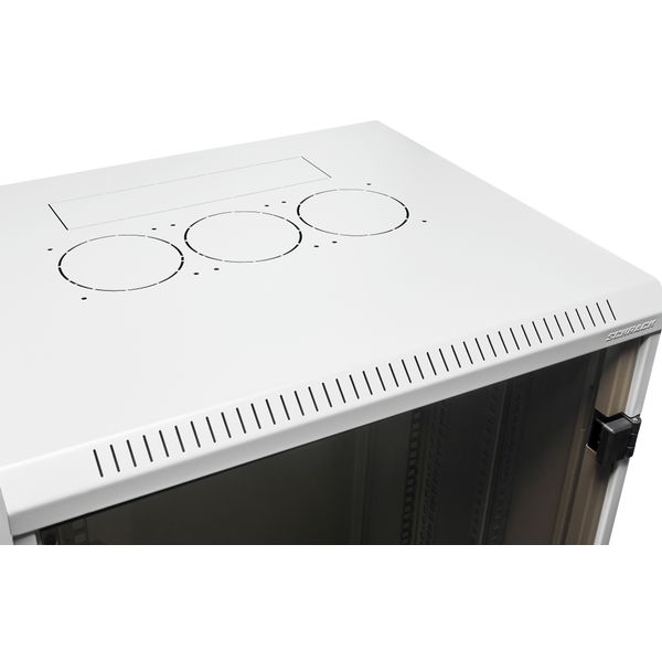 Network Enclosure Wall DW Monobloc, W600xH900xD595, 19",18U image 6