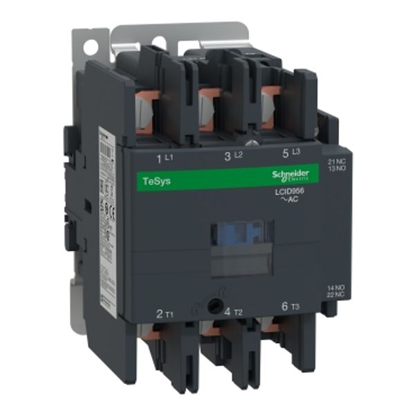 TeSys Deca contactor, 3P(3NO), AC-3/AC-3e, 440V, 95 A, 110V AC 50/60 Hz coil,screw clamp terminals image 2