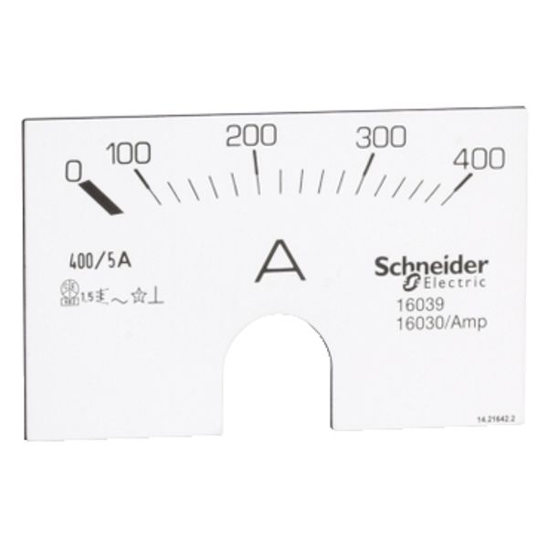 analog ammeter scale - 0..400 A image 3