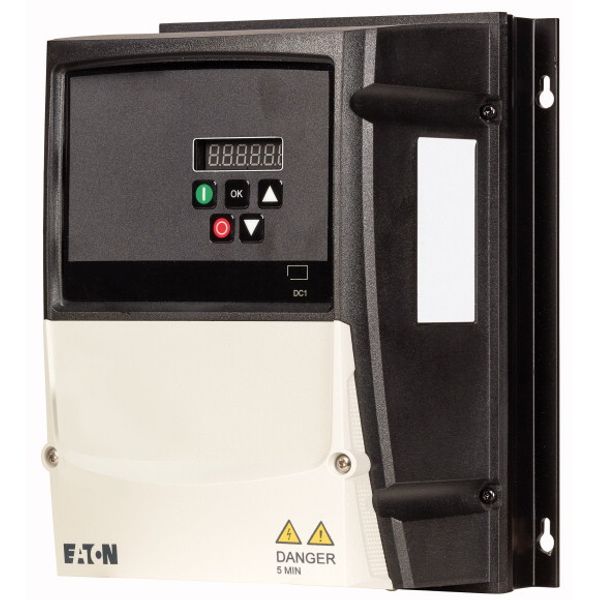 Variable frequency drive, 115 V AC, single-phase, 5.8 A, 1.1 kW, IP66/NEMA 4X, Brake chopper, 7-digital display assembly, Additional PCB protection, U image 2