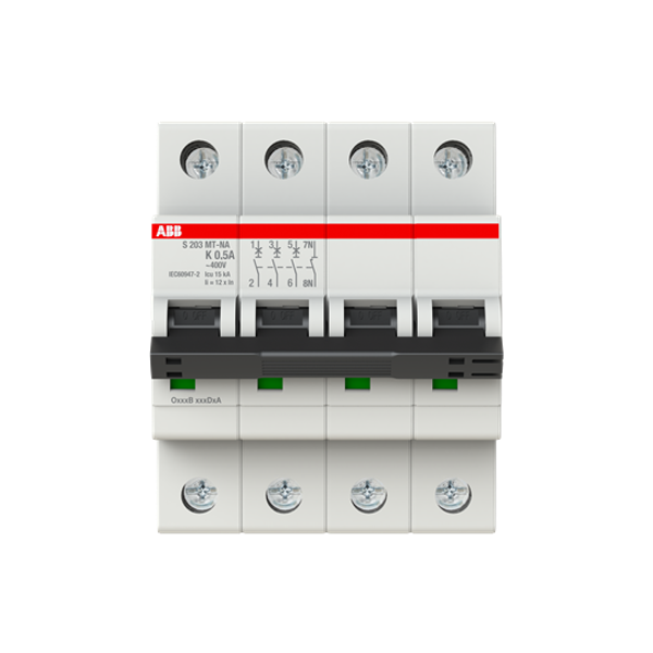 S203MT-K0,5NA Miniature Circuit Breakers MCBs - 3+NP - K - 0.5 A image 6