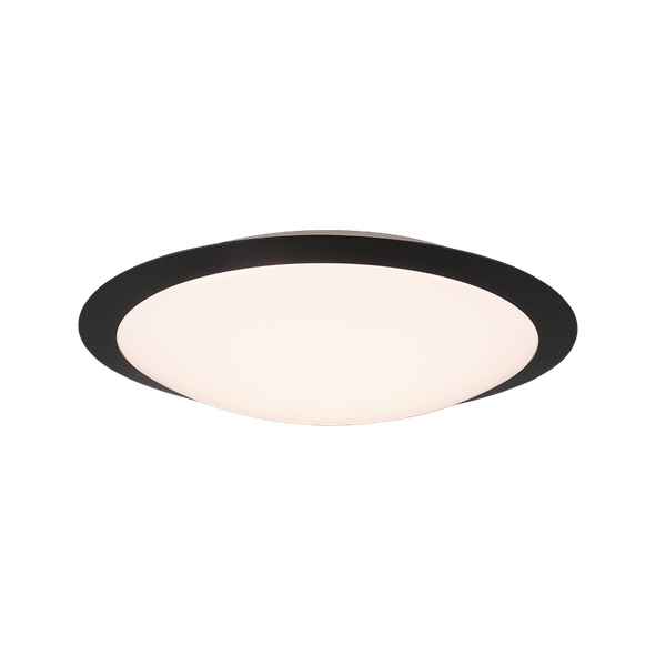 Umberto H2O LED ceiling lamp 42 cm matt black image 1