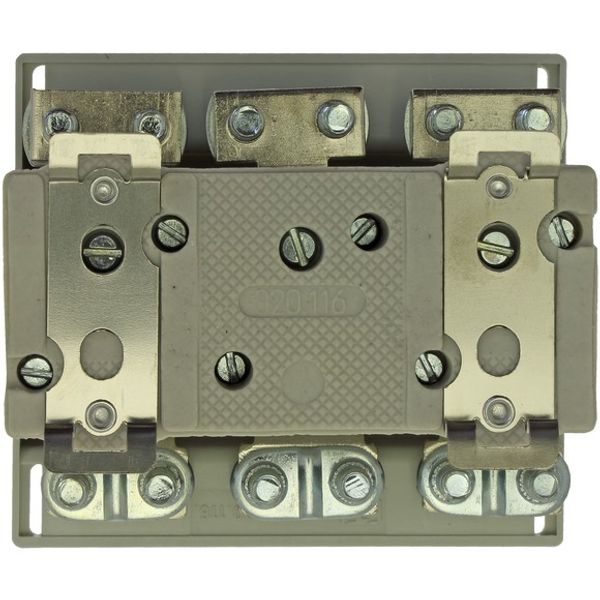 Fuse-base, LV, 63 A, AC 400 V, D02, 3P, IEC, DIN rail mount, suitable wire 1.5 - 4 mm2, 2xM5 o/p terminal, 2xM5 i/p terminal image 2