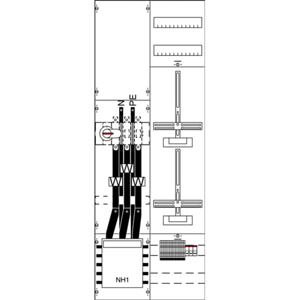 KA4209 Measurement and metering transformer board, Field width: 2, Rows: 0, 1350 mm x 500 mm x 160 mm, IP2XC image 5