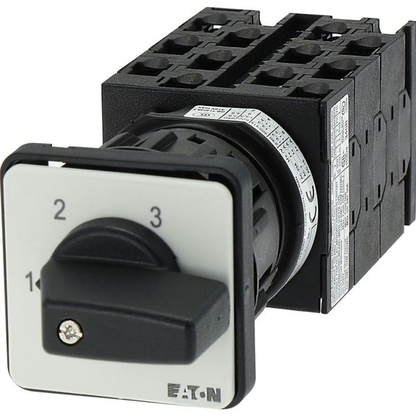 Step switches, T0, 20 A, centre mounting, 6 contact unit(s), Contacts: 12, 45 °, maintained, Without 0 (Off) position, 1-3, Design number 8476 image 18