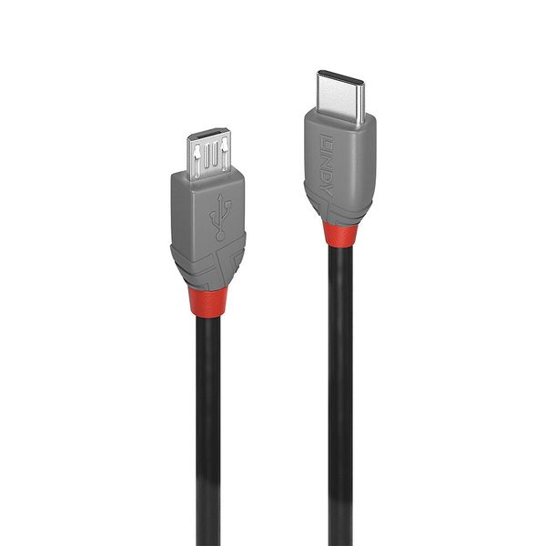 1m USB 2.0  Type C to Micro-B Cable, Anthra Line USB Type C Male to Micro-B Male image 1