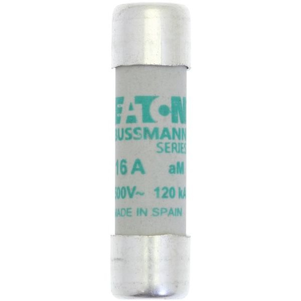 Fuse-link, LV, 16 A, AC 500 V, 10 x 38 mm, aM, IEC image 2