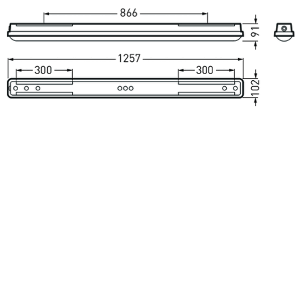 Weather-proof luminaires Aragon Fit Lens Grey ETDD 28W 4000lm Extreme Wide (XW) IP66 IK08 3 SDCM 7927351 image 1