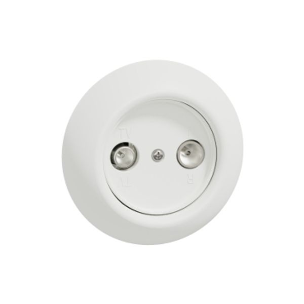 Renova - TV/R socket - end-of-line (terminal socket) - white image 4