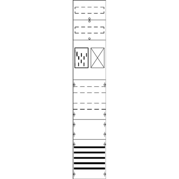 FB19XM2 Meter panel, Field width: 1, Rows: 0, 1350 mm x 250 mm x 160 mm, IP2XC image 30