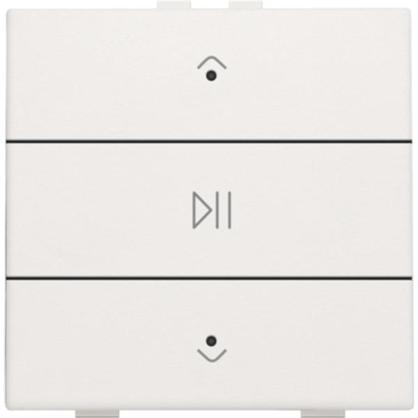 Single audio control with LEDs for Niko Home Control, white image 1