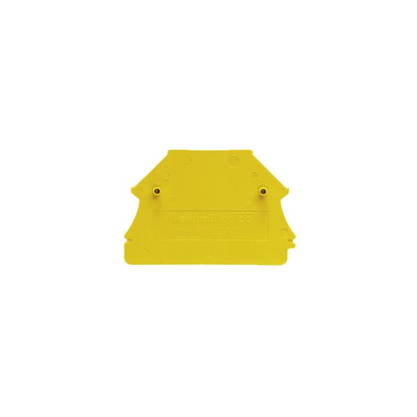 End plate (terminals), 44 mm x 1.5 mm, yellow image 1