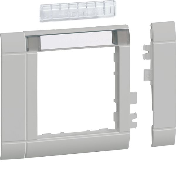 Frontplate modular, CP 55, Lid 80, hfr, Labeling Field, lightgrey image 1