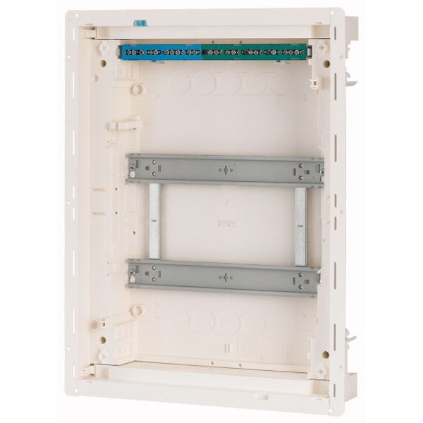 Hollow wall compact distribution board, 2-rows, super-slim sheet steel door image 5