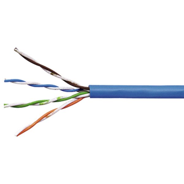 U/UTP Cable Cat.5e, 4x2xAWG24/1, PVC, Eca, blue image 1