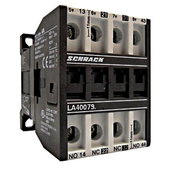 Auxiliary contactor , 12A, 24V, AC15, 2NO+2NC image 1