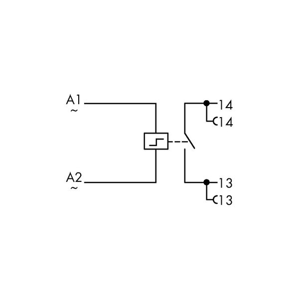 Latching relay module Nominal input voltage: 230 VAC 1 make contact gr image 2