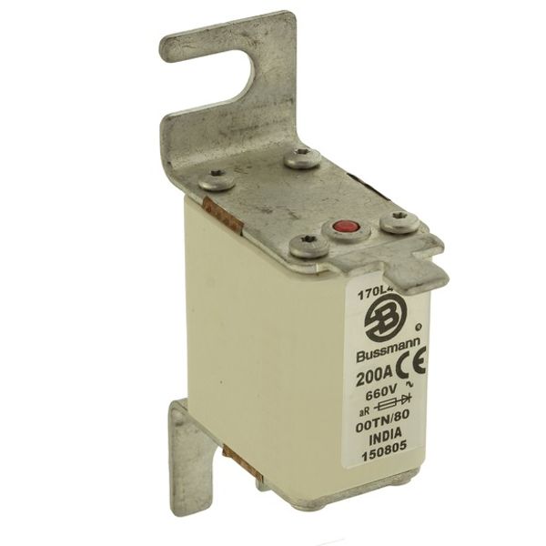 Fuse-link, high speed, 200 A, AC 660 V, Size 00, 30 x 67 x 100 mm, aR, IEC, single indicator image 5