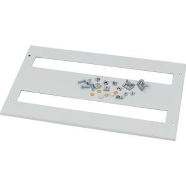 Front cover, +mounting kit, for FAZ, vertical, HxW=200x1000mm, grey image 4