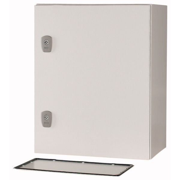 Wall enclosure with mounting plate, HxWxD=500x400x250mm image 2