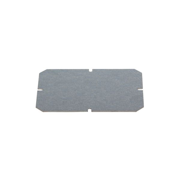 Mounting plate 140x100x1.5 mm, galvanized sheet steel image 1