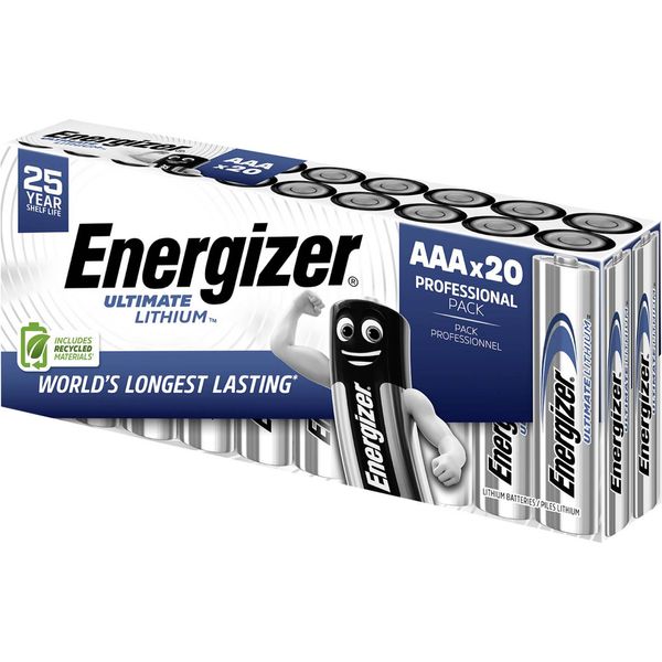 ENERGIZER Ultimate Lithium L92 AAA 20-Pack image 1