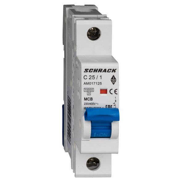 Miniature Circuit Breaker (MCB) AMPARO 10kA, C 25A, 1-pole image 1