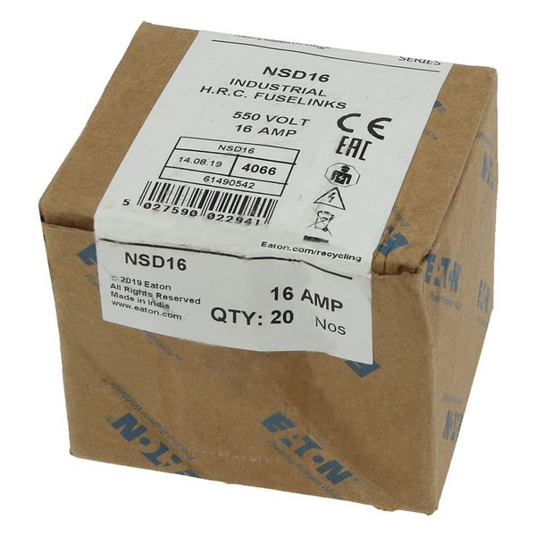 Fuse-link, LV, 16 A, AC 550 V, BS88/F1, 14 x 59 mm, gL/gG, BS image 13