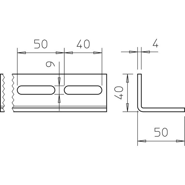 WESP 50 40 FT Angle profile  40x50x3000 image 2